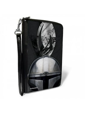 Official Licensed Boys Star Wars Black /& Orange Metal Coin Purse